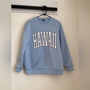 blue HAWAII crewneck